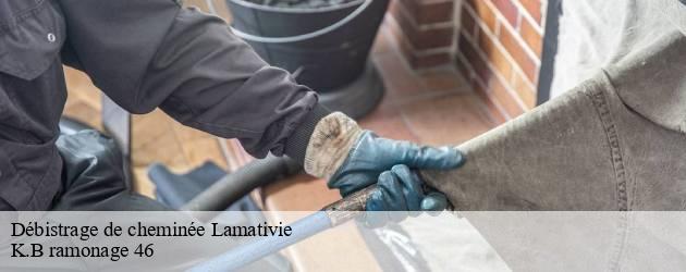 Fiez-vous à K.B ramonage 46, un ramoneur agréé à Lamativie pour un débistrage de cheminée 